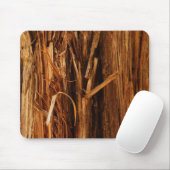 Cedar Textured Wooden Bark look Muismat (Met muis)