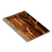Cedar Textured Wooden Bark look Notitieboek (Rechterzijde)