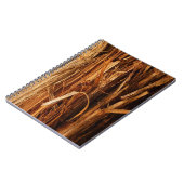 Cedar Textured Wooden Bark look Notitieboek (Linkerzijde)