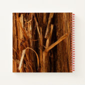 Cedar Textured Wooden Bark look Notitieboek (Achterkant)