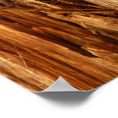 Cedar Textured Wooden Bark look Poster (Hoek)