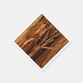 Cedar Textured Wooden Bark look Servet (Hoek)