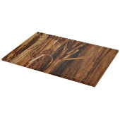Cedar Textured Wooden Bark look Snijplank (Hoek)