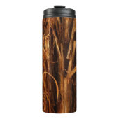Cedar Textured Wooden Bark look Thermosbeker (Voorkant)