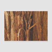 Cedar Textured Wooden Bark look Tissuepapier (Voorkant)