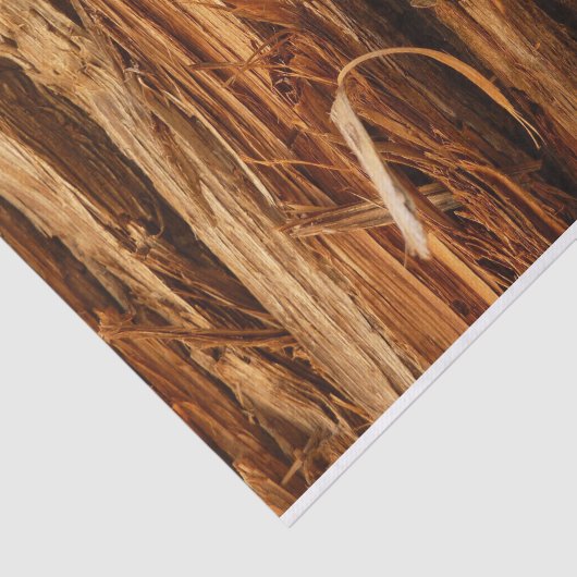 Cedar Textured Wooden Bark look Tissuepapier (Detail)