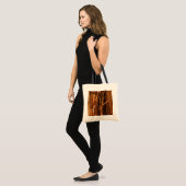 Cedar Textured Wooden Bark look Tote Bag (Voorkant (model))