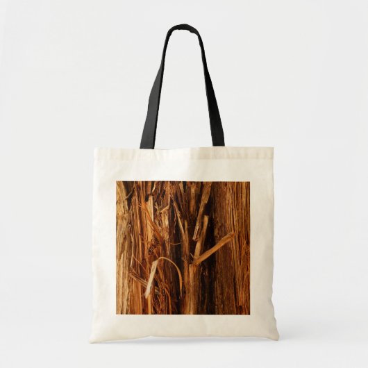 Cedar Textured Wooden Bark look Tote Bag (Voorkant)