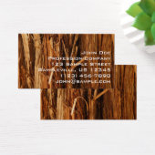 Cedar Textured Wooden Bark look Visitekaartje (Bureau)