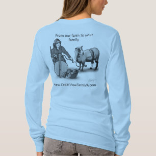 Cedar Uitzicht Boerderij dat uit de schaap stroomt T-shirt