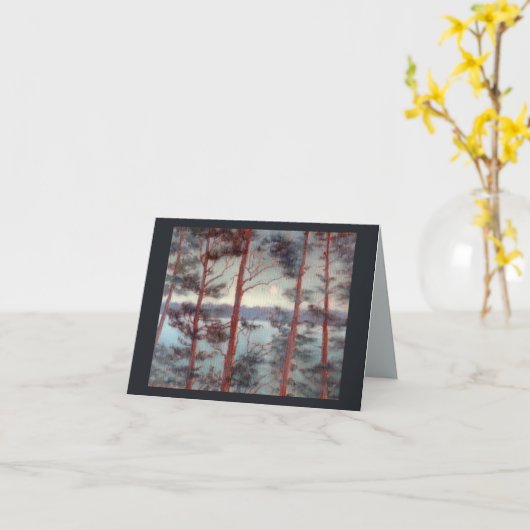 Cedar Uitzicht Moonlight Kaart (Gele Bloem)