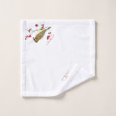 Cedar Waxing Bird Art Bad Handdoek (Wasdoekje)