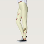Cedar Waxing Bird Art Leggings (Links)