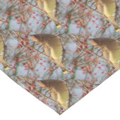 Cedar Waxing Bird Pattern Korte Tafelloper (Hoek)