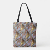 Cedar Waxing Bird Pattern Tote Bag (Achterkant)