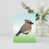 Cedar Waxing Briefkaart (Staand voorkant)