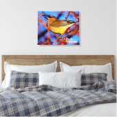 Cedar Waxing Canvas Afdruk (Insitu (Slaapkamer))