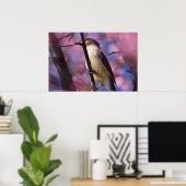 Cedar Waxing in de Cherry Blossom Posters (Thuiskantoor)