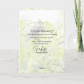 Cedar Waxing Kaart (Achterkant)