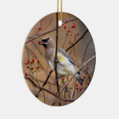 Cedar Waxing | kerstversiering Keramisch Ornament (Rechts)