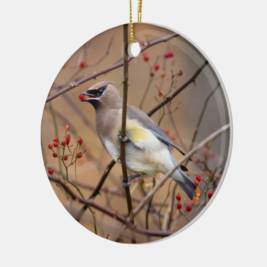 Cedar Waxing | kerstversiering Keramisch Ornament (Links)