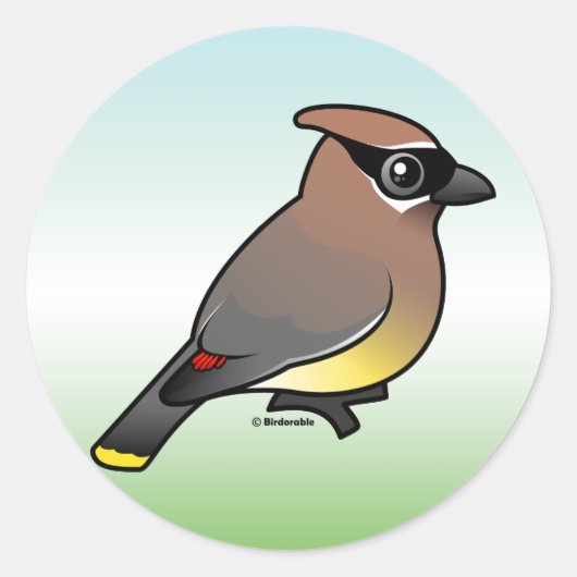 Cedar Waxing Ronde Sticker (Voorkant)
