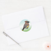 Cedar Waxing Ronde Sticker (Envelop)