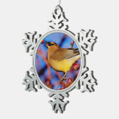 Cedar Waxing Tin Sneeuwvlok Ornament (Rechts)