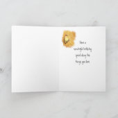 Cedar Waxing Waterverf Boss Birthday Card Kaart (Binnen)