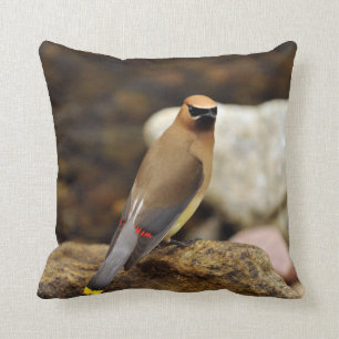 Cedar Waxwing American MoJo Pillow Kussen