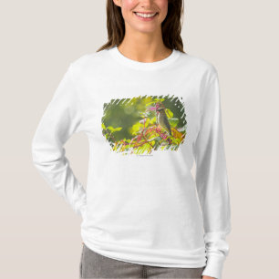Cedar Waxwing and Poke Berries on a Tree T-shirt