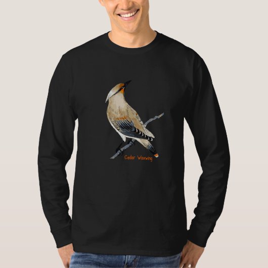 Cedar Waxwing Bird Bird Ornithology  1 T-shirt (Voorkant)