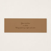 Cedar Waxwing Bird Natuur Mini Bladwijzer Mini Visitekaartjes (Achterkant)