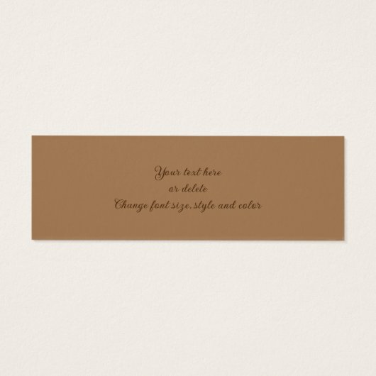 Cedar Waxwing Bird Natuur Mini Bladwijzer Mini Visitekaartjes (Achterkant)