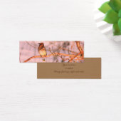 Cedar Waxwing Bird Natuur Mini Bladwijzer Visitekaartjes (Bureau)