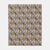 Cedar Waxwing Bird Natuur Patroon Fleece Deken (Voorkant)
