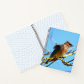 Cedar Waxwing Bird Notitieboek (Binnen)