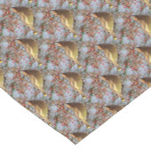 Cedar Waxwing Bird Pattern Korte Tafelloper (Hoek)