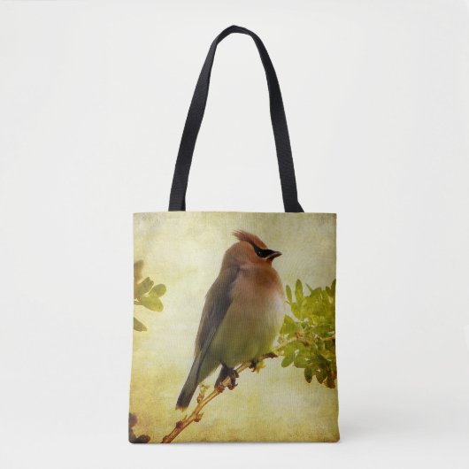 Cedar Waxwing Canvas tas (Voorkant)