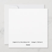 Cedar Waxwing Feestdagenkaart (Achterkant)