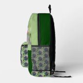 Cedar Waxwing Fledgling Bird Personated Bedrukte Rugzak (Rechts)