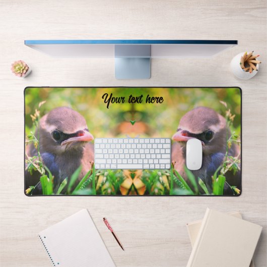 Cedar Waxwing Fledgling Bird Personated Bureaumat (Kantoor 1)