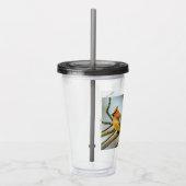Cedar Waxwing - Originele foto Acryl Drinkbeker (Rechts)