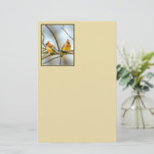 Cedar Waxwing - Originele foto Briefpapier (Staand voorkant)