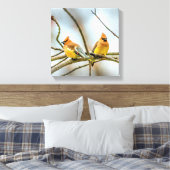 Cedar Waxwing - Originele foto Canvas Afdruk (Insitu (Slaapkamer))