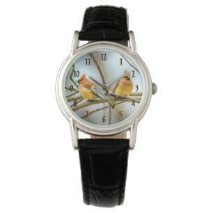 Cedar Waxwing - Originele foto Horloge