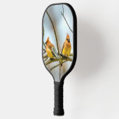 Cedar Waxwing - Originele foto Pickleball Paddle (Links)