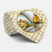 Cedar Waxwing - Originele foto Stropdas (Opgerold)