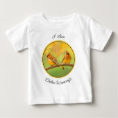 Cedar Waxwing Painting - Cute Original Dog Art (Voorkant)