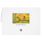 Cedar Waxwing Painting - Cute Original Dog Art (Achterkant Horizontaal)